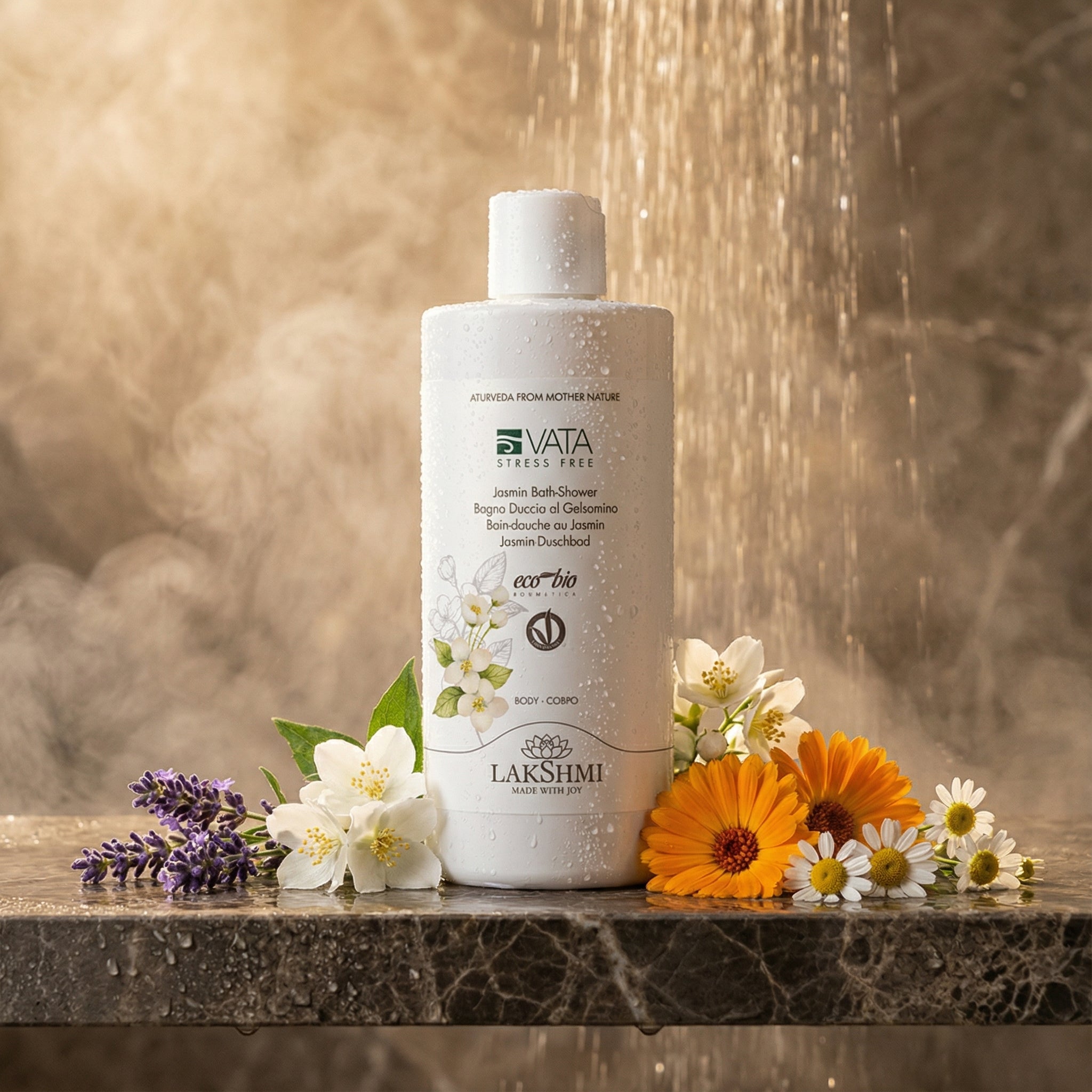 Bain-douche au Jasmin Vata